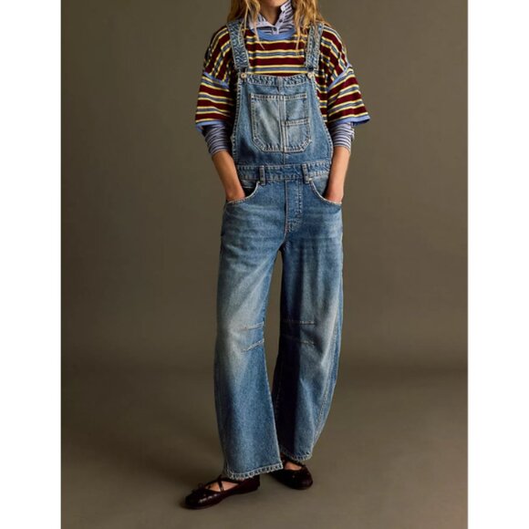 We The Free Good Luck Barrel Overalls - Picture 1 of 5